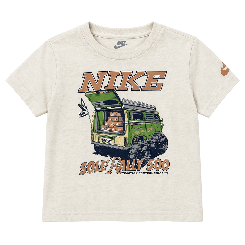 Nike Sole Rally 500 Graphic T-Shirt Size 2T Off-White Kids 1