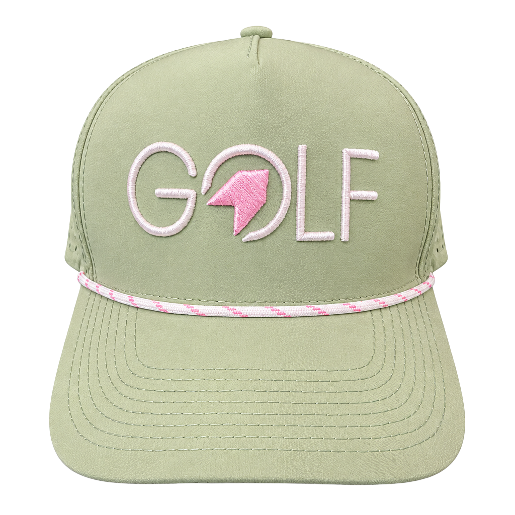 1764 Golf Green Cherry Blossom Performance Snapback Hat 1