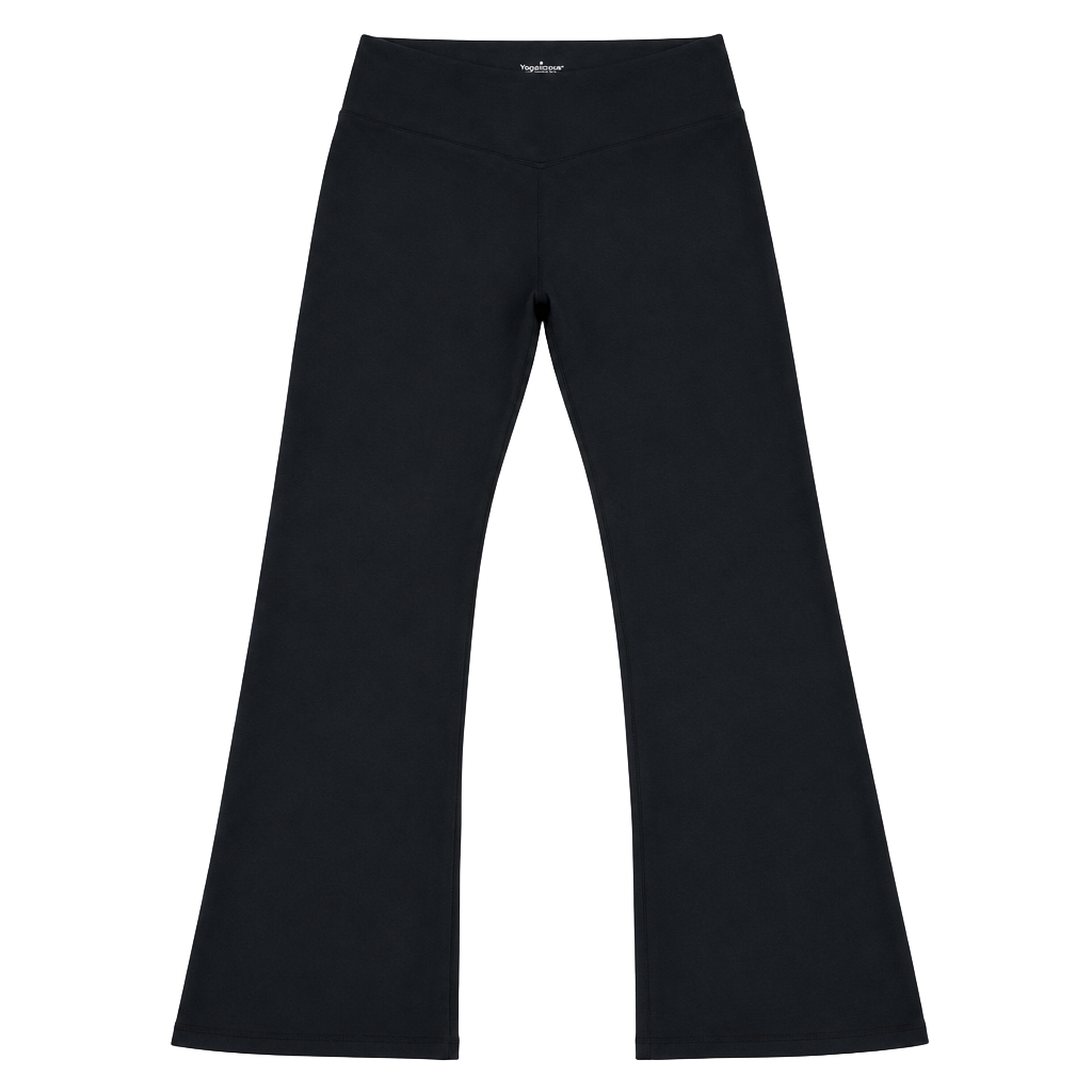 Lululemon Groove Pant Size L Black High Rise Flare Yoga Pants 1