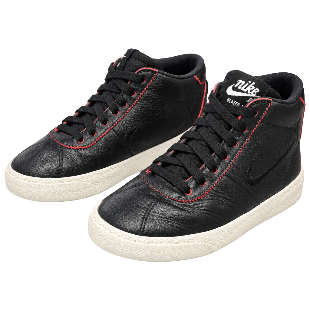 Nike SB Bruin Low x NBA Chicago Bulls Black Leather Sneakers 1