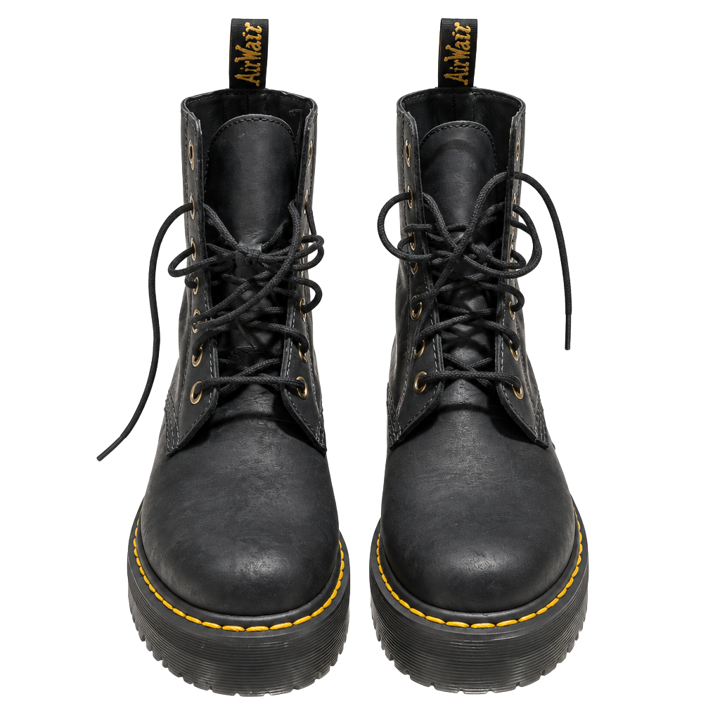 Dr. Martens Shriver Hi Size 5 Black Leather Boots 1