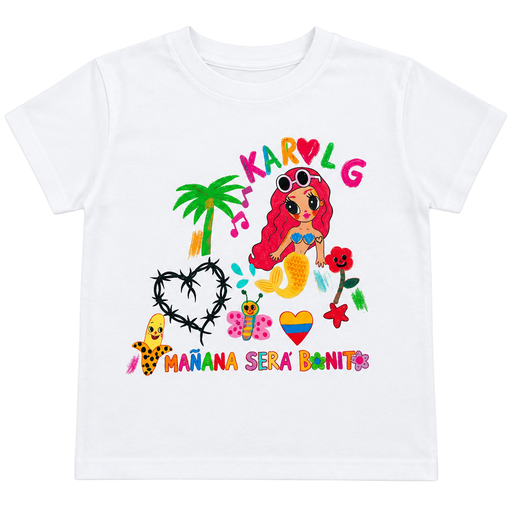 Karol G Mañana Será Bonito Graphic T-Shirt YXL White 1