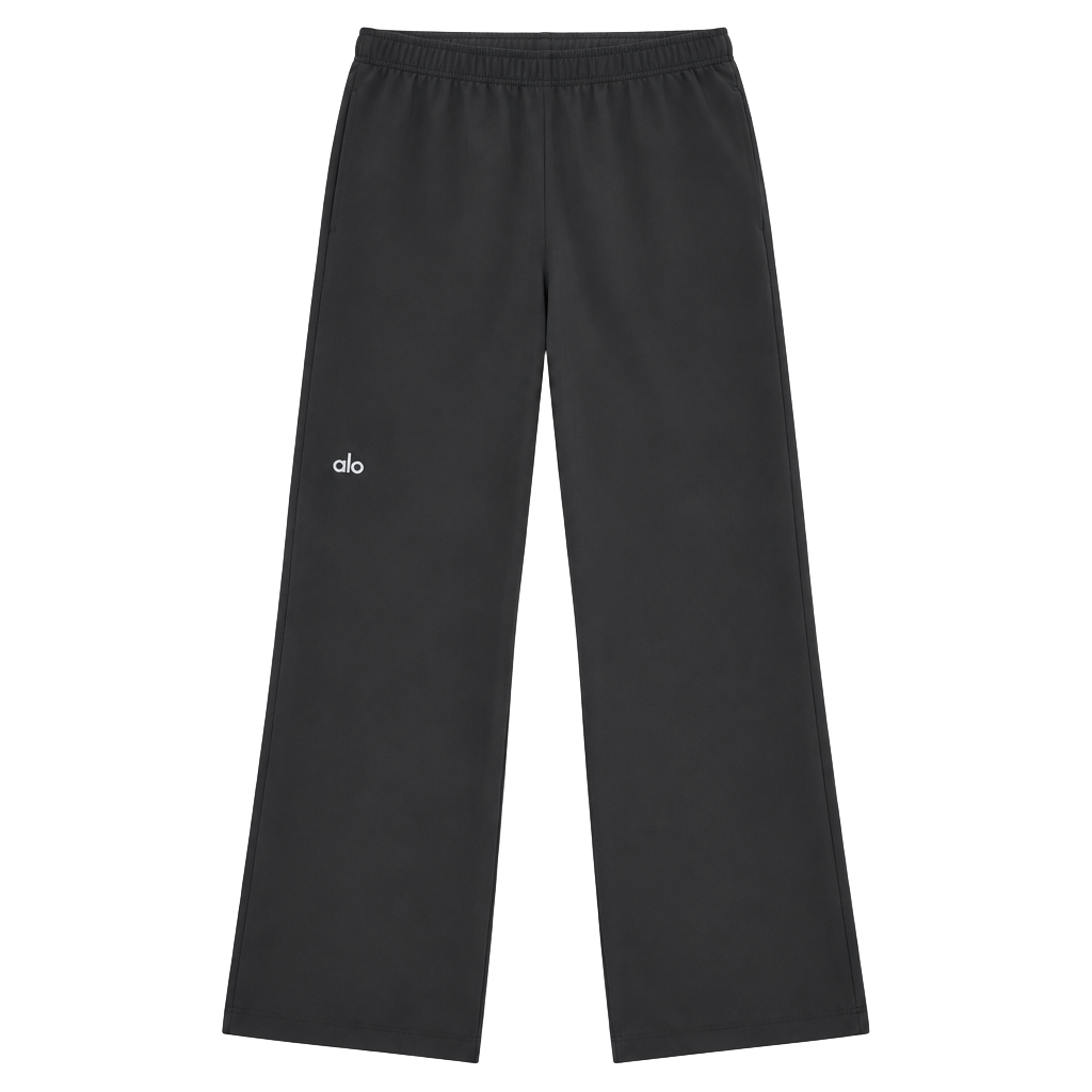 Alo Yoga Black Pleated Wide Leg Tailored Trousers Pants. NO Tag 1