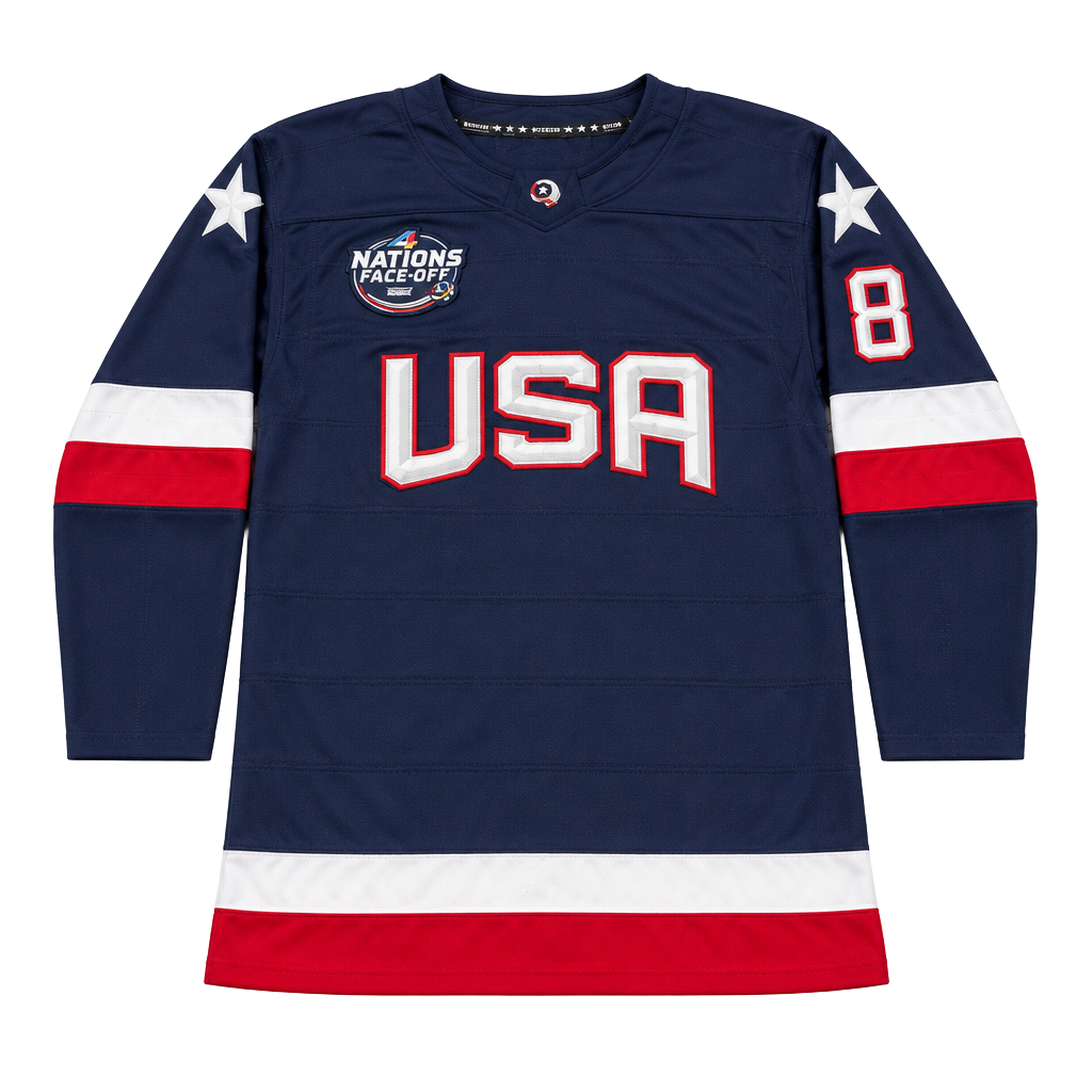 Fanatics Werenski USA 4 Nations Face-Off Jersey Size 54 Blue Hockey 1
