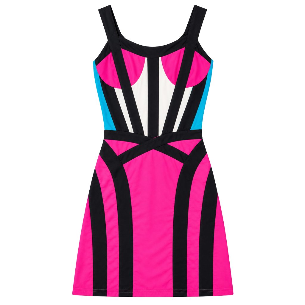 Fashion Nova Bandage Dress Size XS Multi Colorblock 1