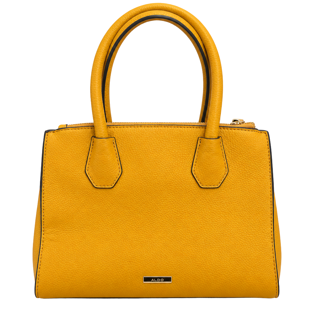 Aldo Mustard Yellow Top Handle Satchel Bag 1