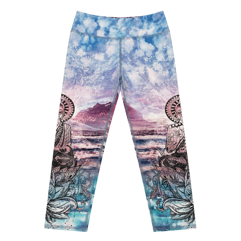 Evolution and Creation EVCR Goddess Dreamscape High Waist Cropped Leggings 1