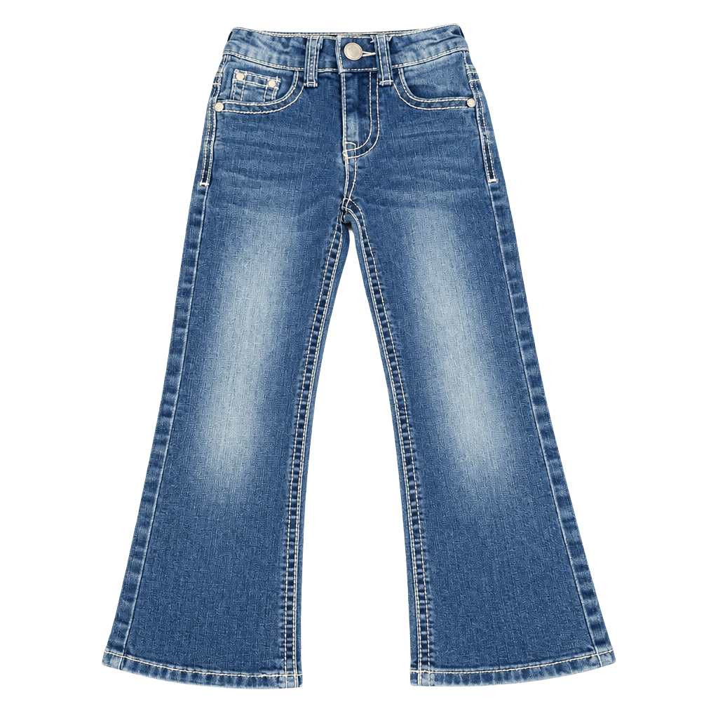 Cedar Rose Jeans girls/kids- Size 6 Embroidered Flap Pocket Denim 1