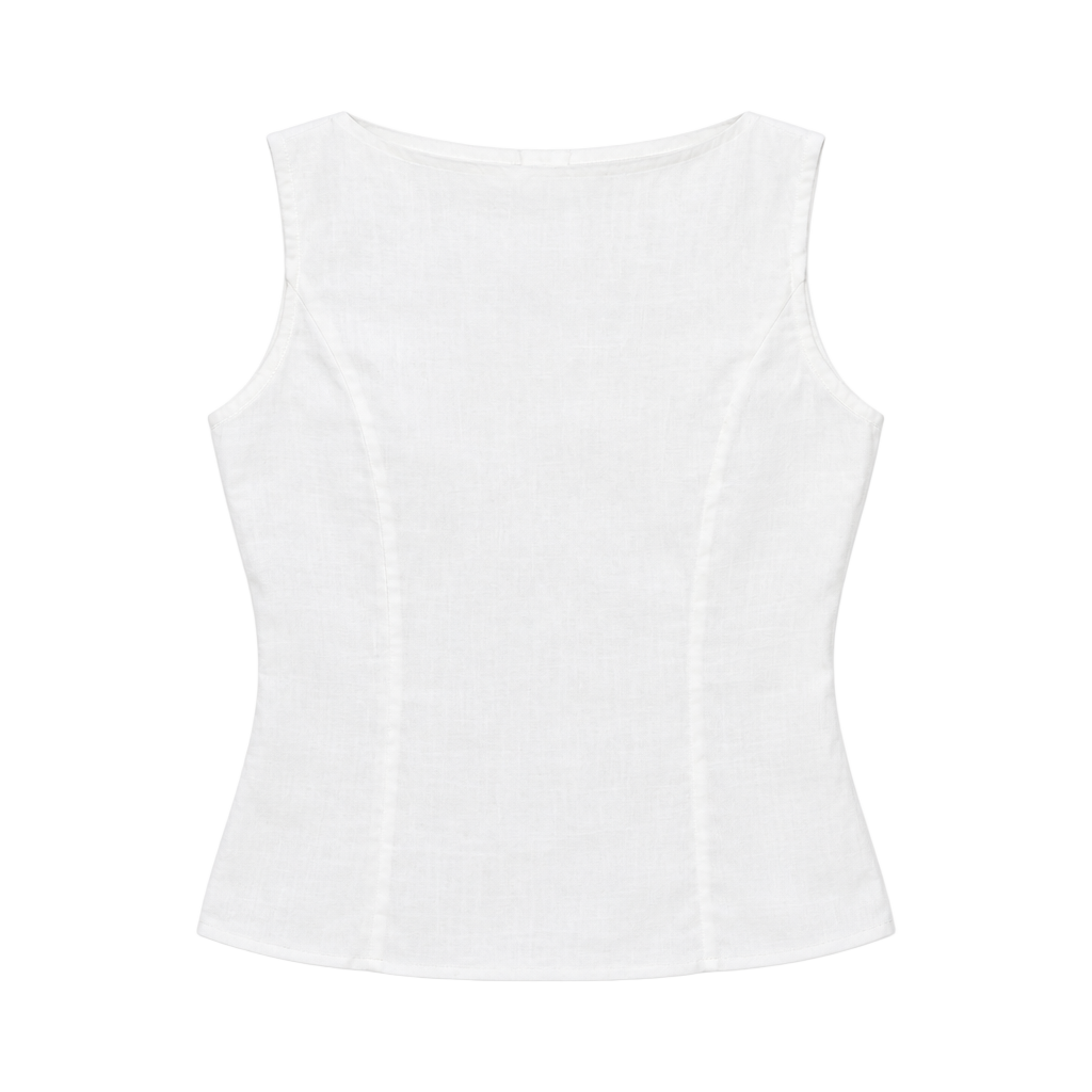 Princess Polly Lilitina Top White Open Back Tie 1