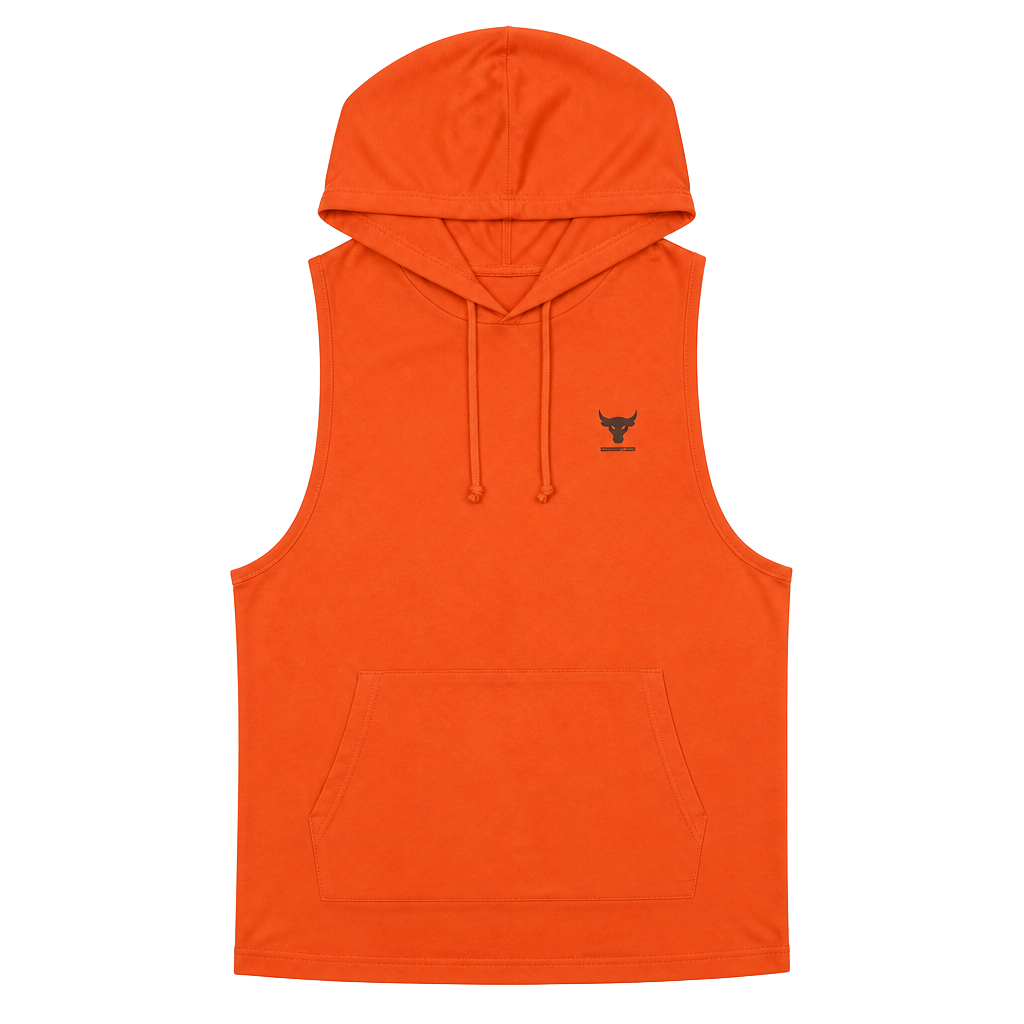 Under Armour Men's Project Rock Payoff Hoodie, (800) Team Orange Black, Small 1