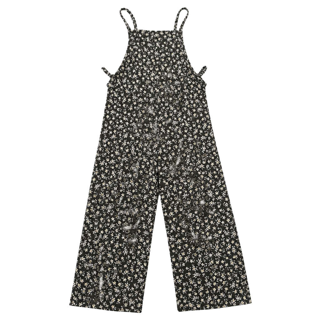 Zara Girls Floral Print Strappy Jumpsuit Size 9 / 134 1