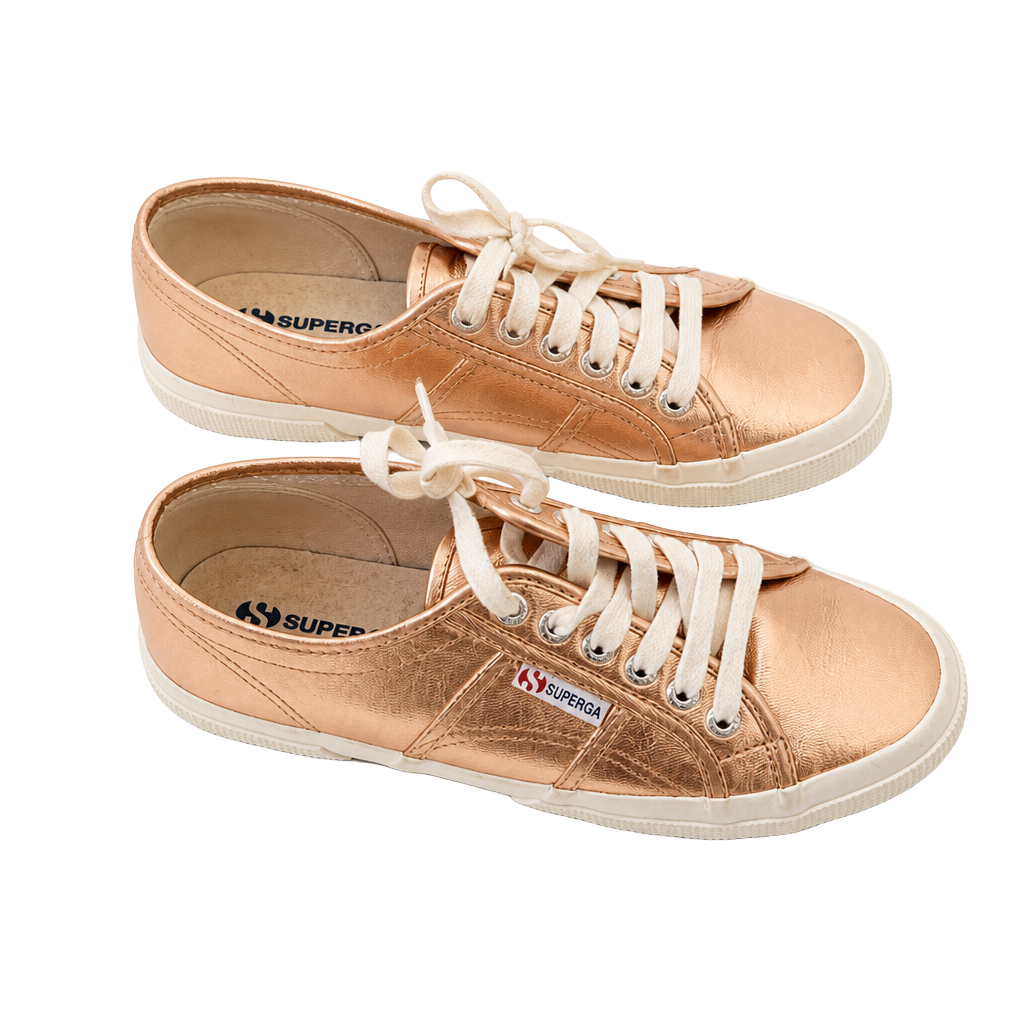 Superga 2750 Cotmetu Rose Gold Metallic Sneakers 1