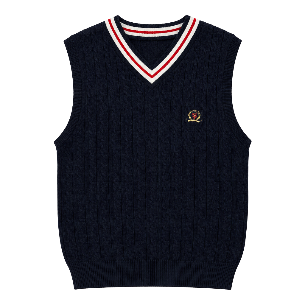 Tommy Hilfiger Golf Sweater Vest Size M Black Cotton V-Neck 1