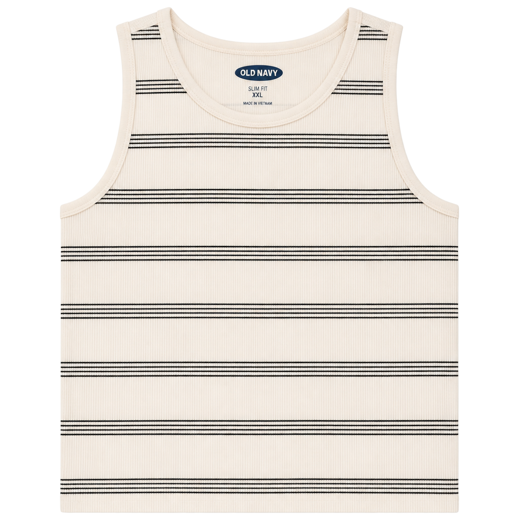 Old Navy Slim Fit Striped Long Sleeve Tee XXL-0140 1