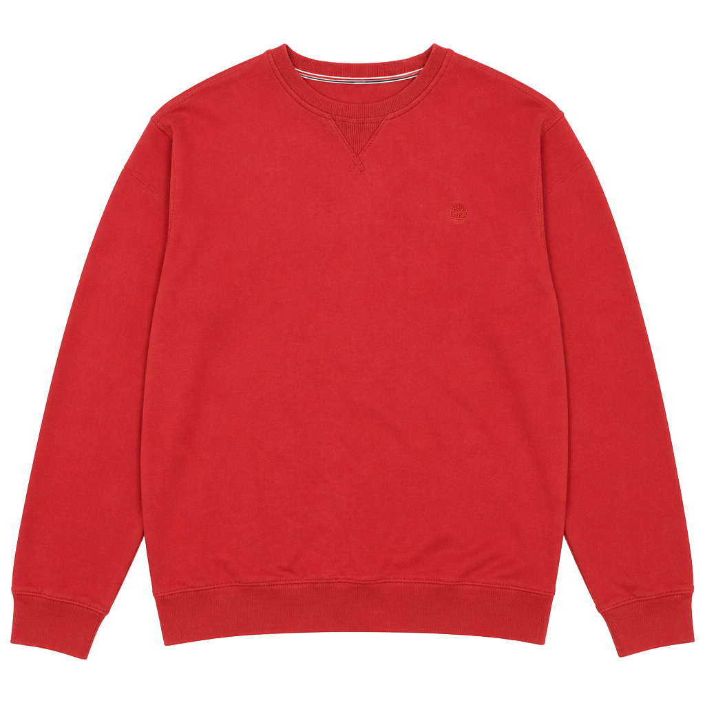 IZOD Men's Red Crewneck Pullover Sweatshirt XL Knit Embroidered Logo Long Sleeve-0010 1