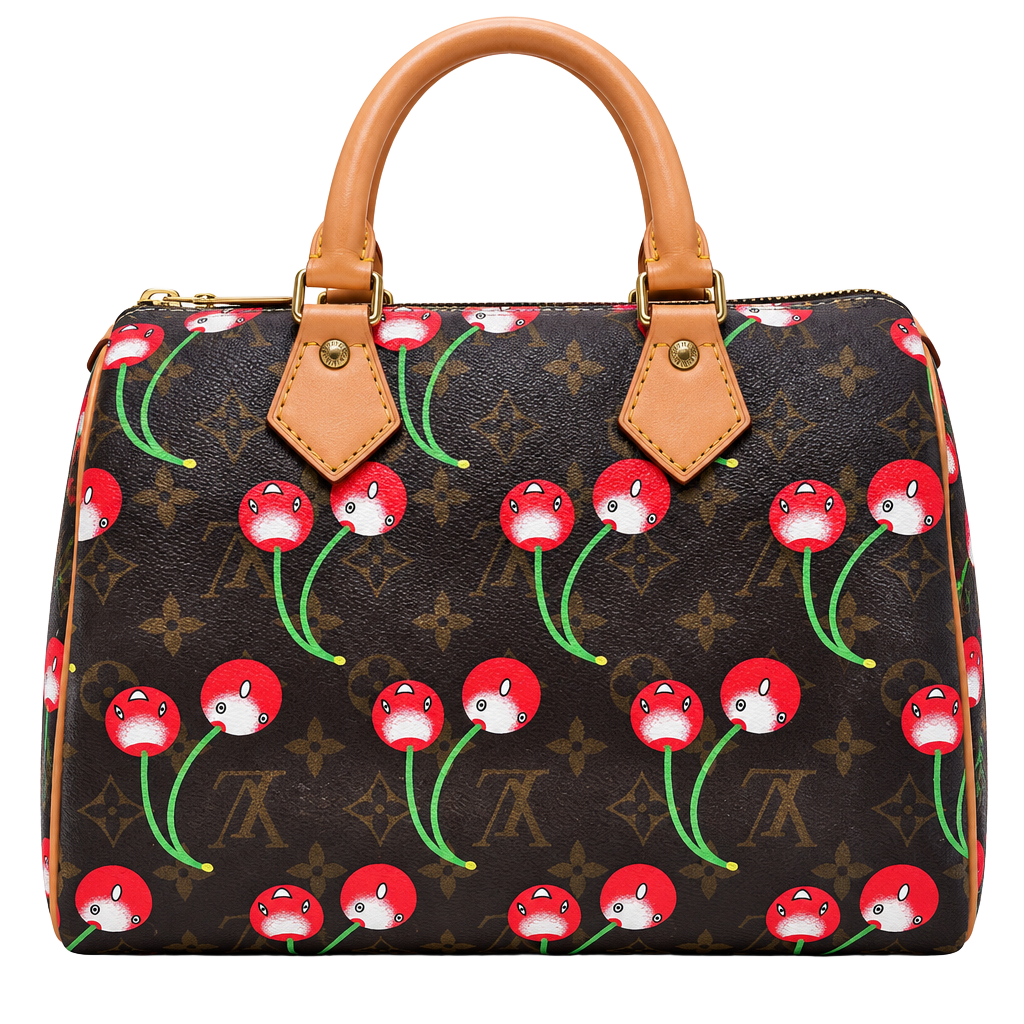 Louis Vuitton x Takashi Murakami Cerises Speedy 25 Monogram Handbag 1