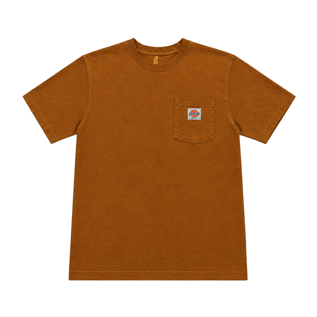 Carhartt WIP Heart Logo Pocket T-Shirt Size M Brown 1