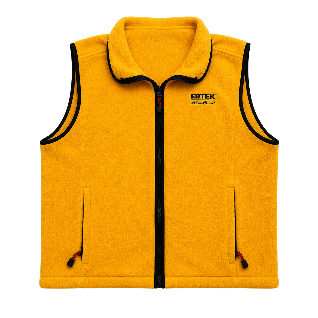Vintage Eddie Bauer EBTEK Full Zip Fleece Vest 1
