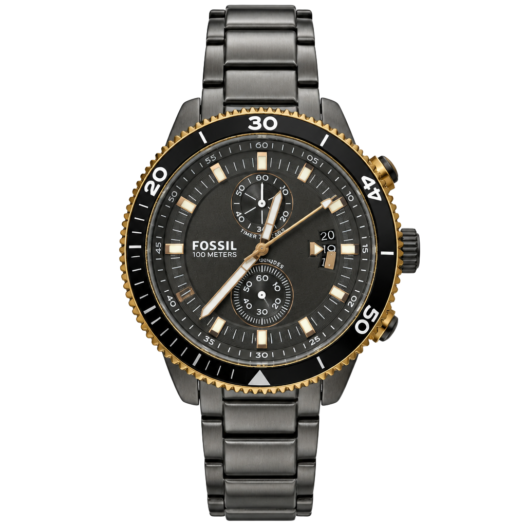 Fossil Wakefield Chronograph CH2948 Smoke Stainless Steel Watch 1