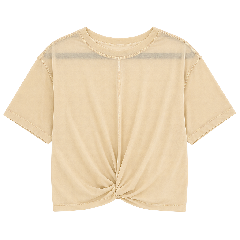 Lululemon Lightweight Mesh Reversible Yoga T-Shirt in Prosecco 1