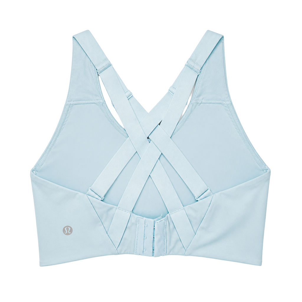 Lululemon Enlite Bra High Support Cross Back Sports Bra, Light Blue, Size 36DDD 1
