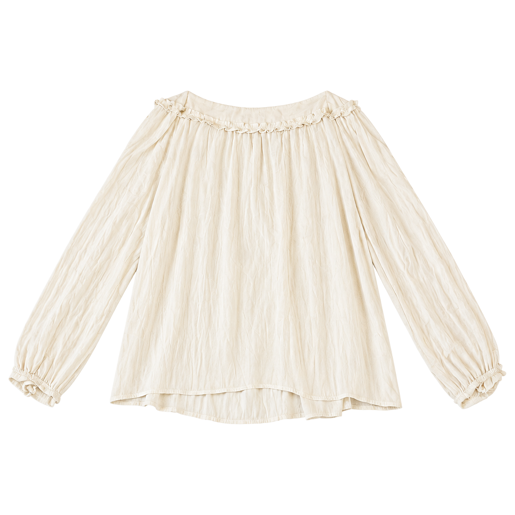 LOFT Ruffle Collar Blouse Size XL White 1