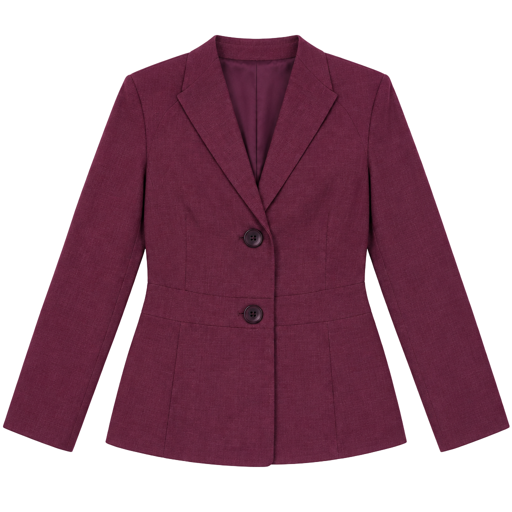 Black Label by Evan Picone Blazer Size 12 Plum Purple 1