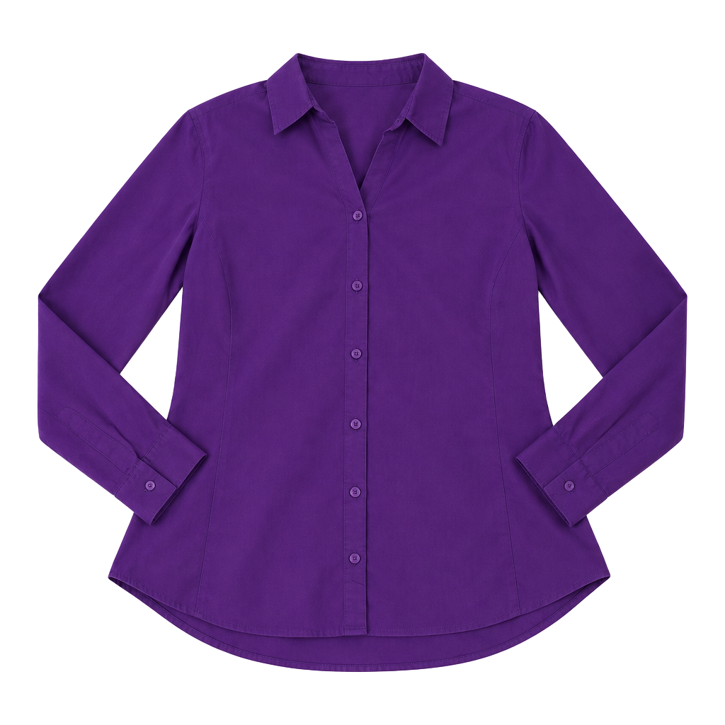 Worthington Blouse Size 18 Purple Long Sleeve Shirt 1