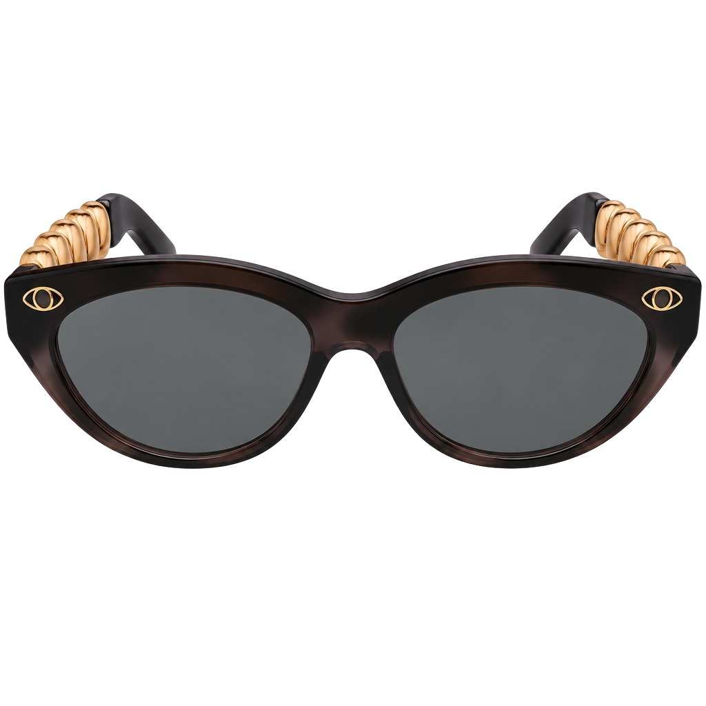 Designer Sunglasses Tortoise Gold Twist Temple - Sofia Vergara x Foster Grant 1