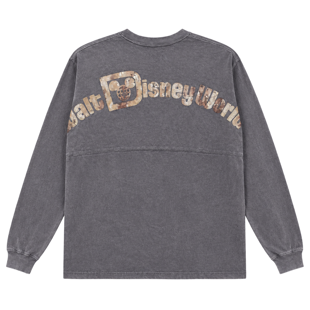 Spirit Jersey Walt Disney World Gray Rose Gold Sequin Size L 1