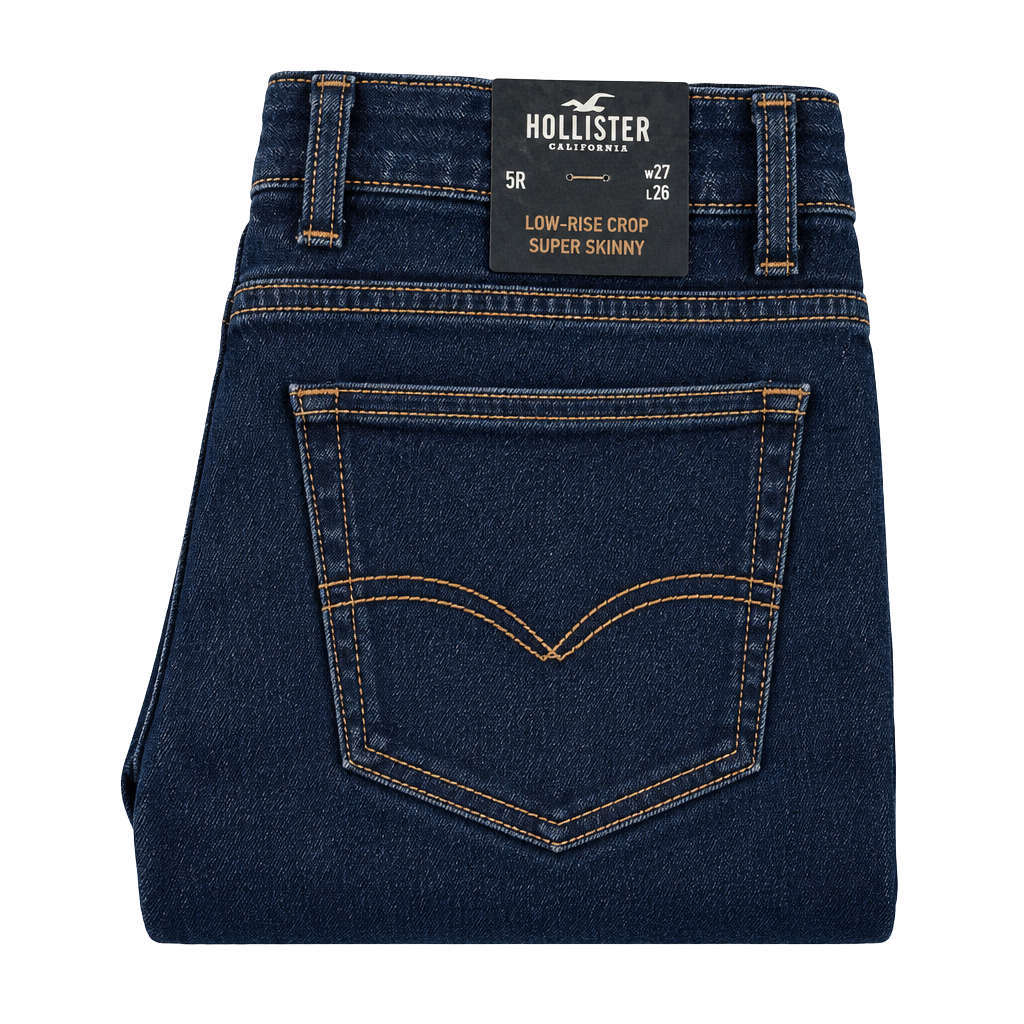 Hollister Low-Rise Crop Super Skinny Jeans Size 5R W27 L26 1