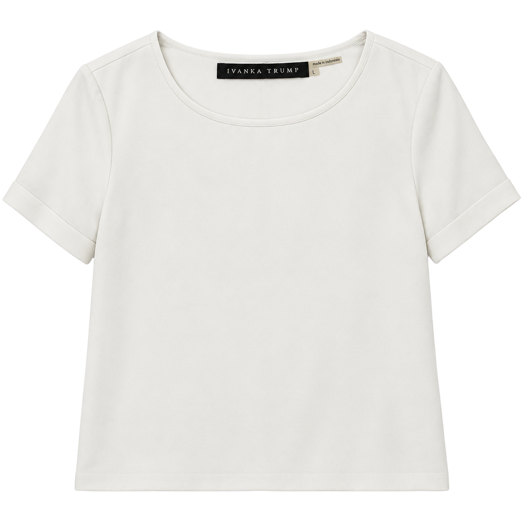 Ivanka Trump Button Down Shirt Size L White 1