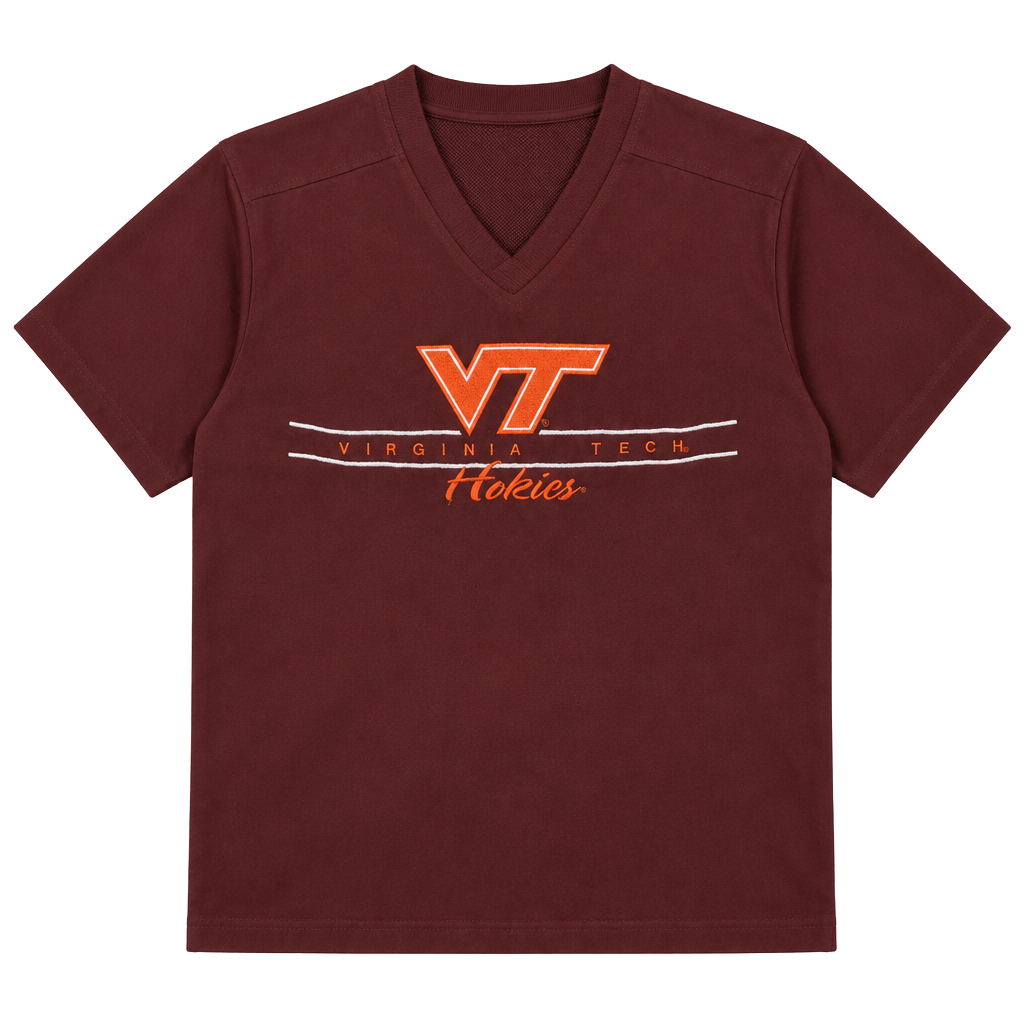 Gear For Sports Virginia Tech Hokies Windbreaker XL Maroon V-Neck Jacket 1