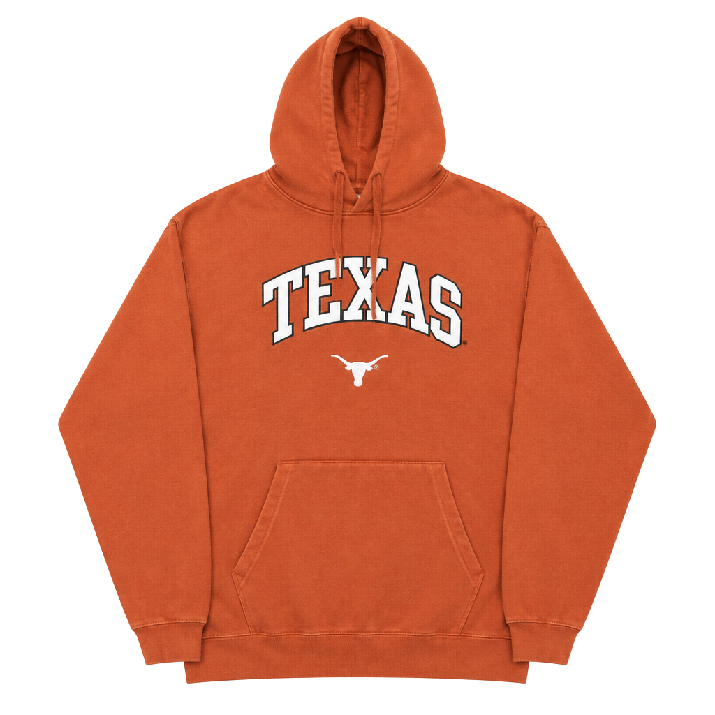 Genuine Stuff Texas Longhorns Hoodie Burnt Orange Vintage 1