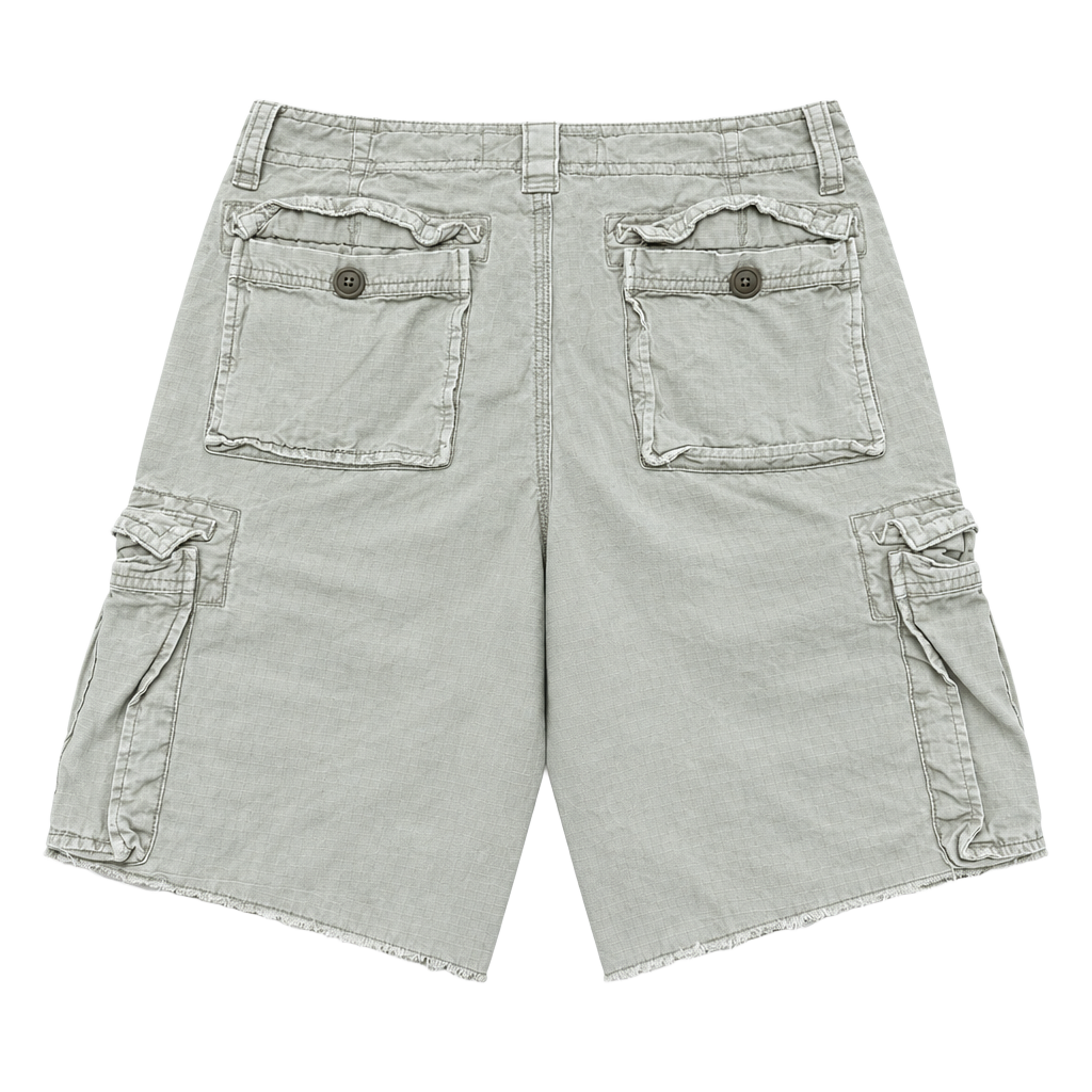 American Eagle Outfitters Cargo Shorts Size 32 Beige Cotton 1