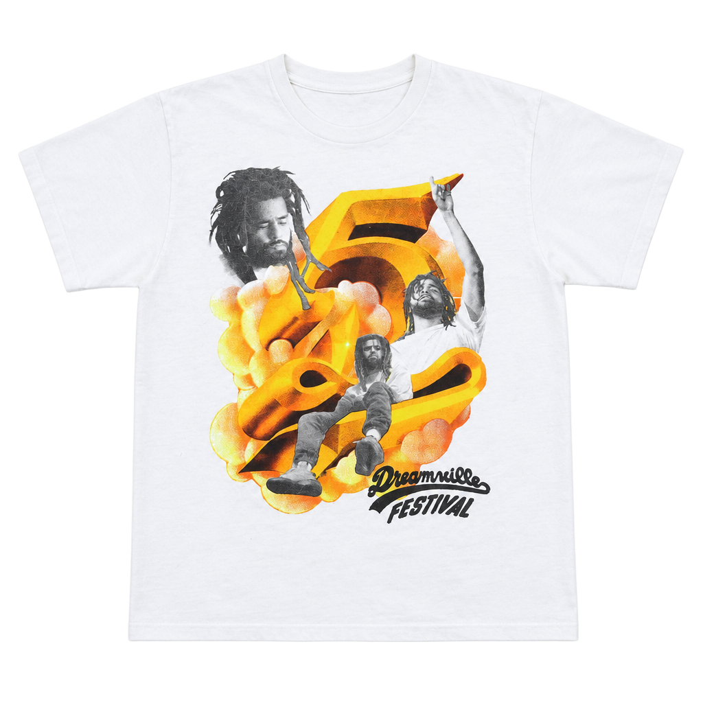 Headgear Classics Dreamville Festival T-Shirt Size L White J. Cole 1