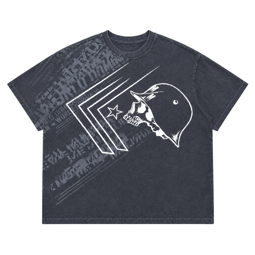 Metal Mulisha T-Shirt XL Black Graphic Skull Helmet 1