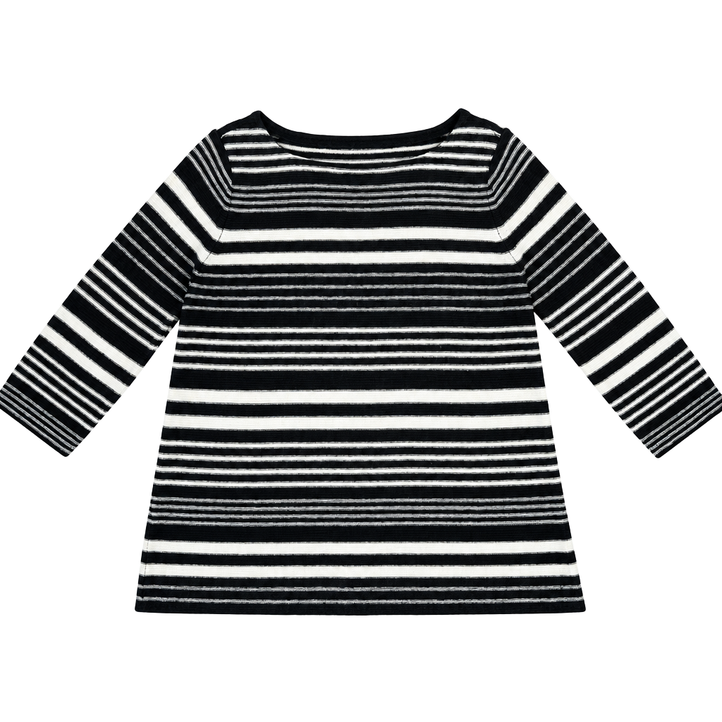 Lauren Jeans Co. Ralph Lauren Striped Sweater Size M Black White 1