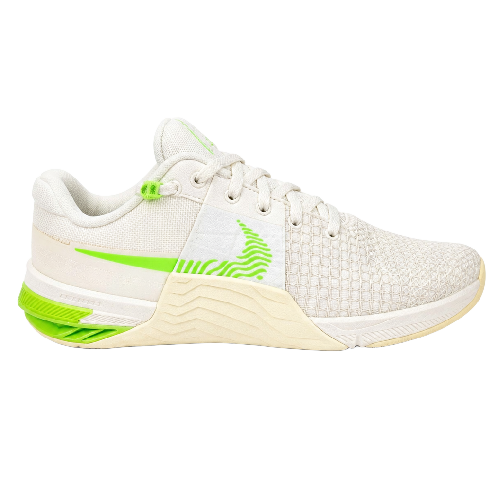 Nike React Men’s White/Green Low Top Mesh Lace-Up Sneakers Rubber Sole 1