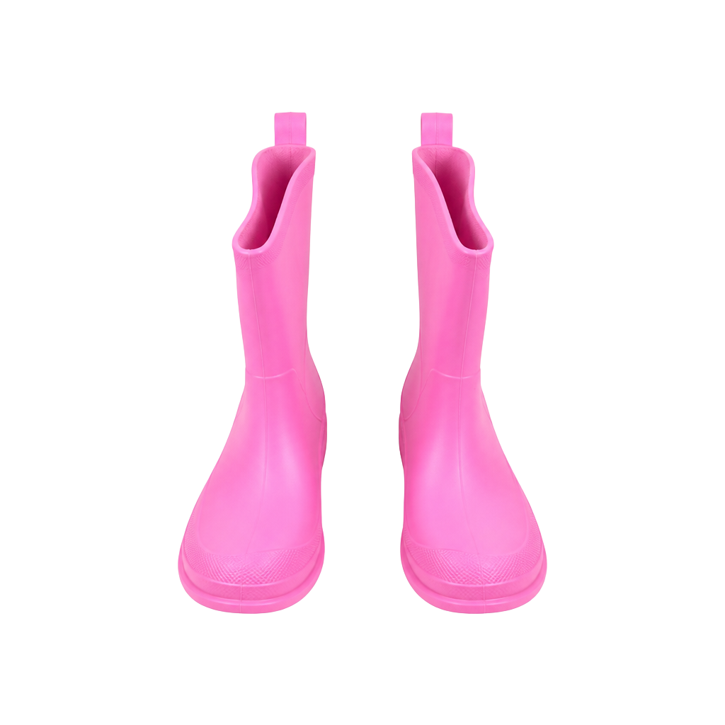 Cat & Jack Kids' Andy Pink Waterproof Pull-On Rain Boots 1