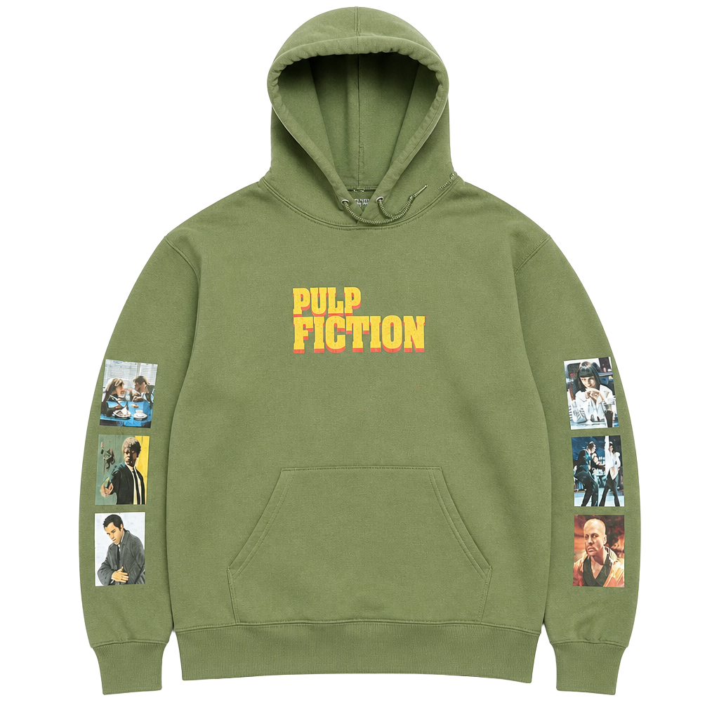 Pulp Fiction Green Hoodie Men's Medium 1