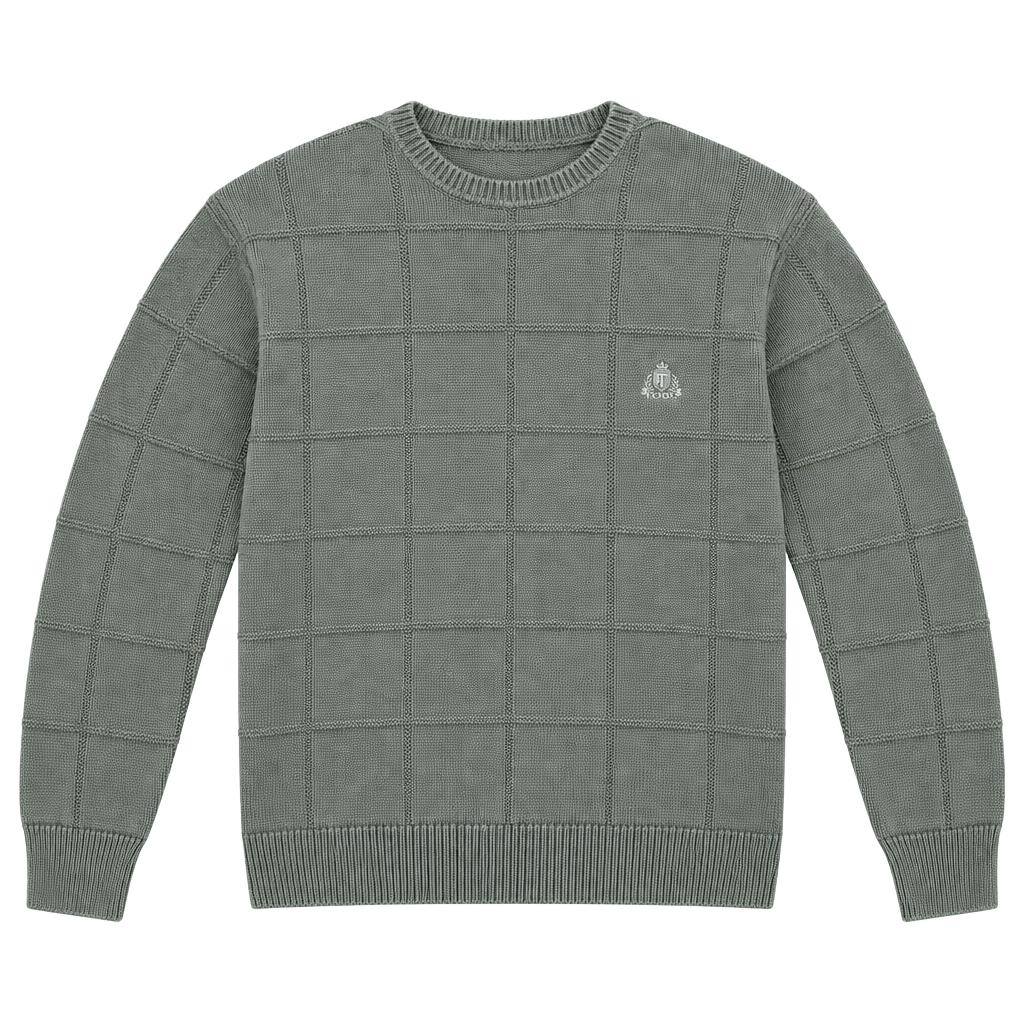 Izod mens crew neck sweater green 1