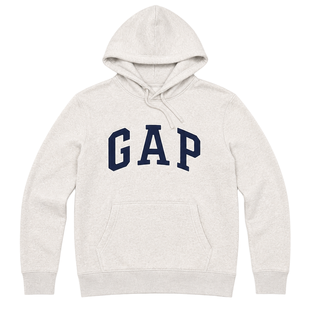 VTG - Gap Classic Big Logo Spellout Hoodie Sweater Size Large Men's 1