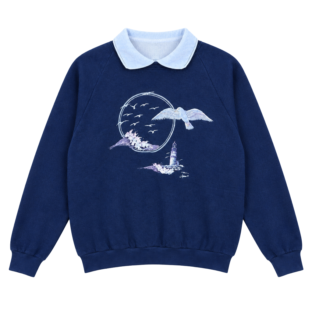 Fruit Of The Loom Vintage Lighthouse Sweatshirt Size L 1