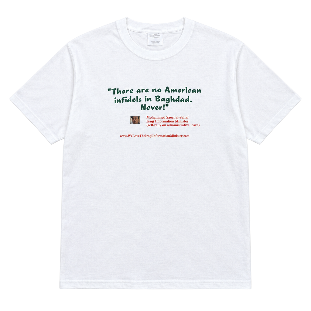 Hanes 2003 Iraqi Information Leader Meme Graphic T-Shirt Size L 1