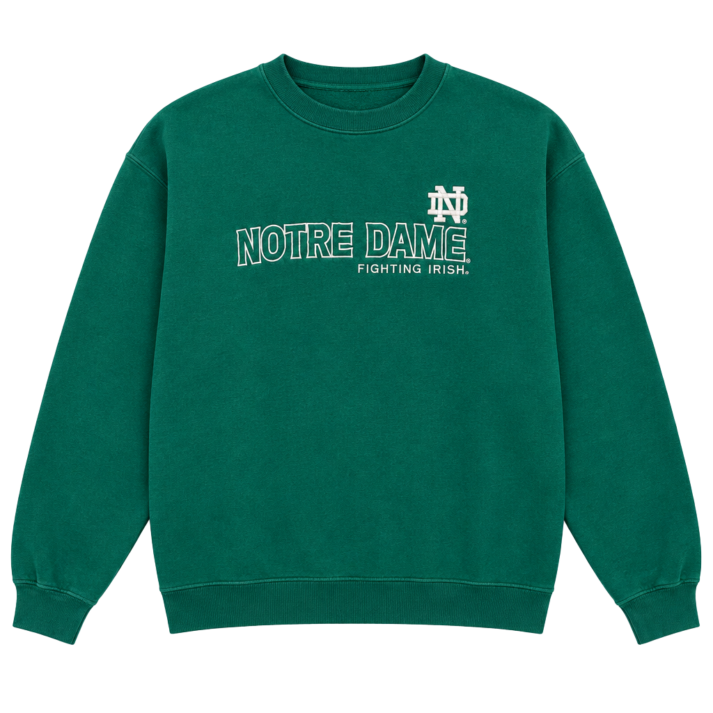 Adidas Notre Dame Fighting Irish Sweatshirt Size L Green 1
