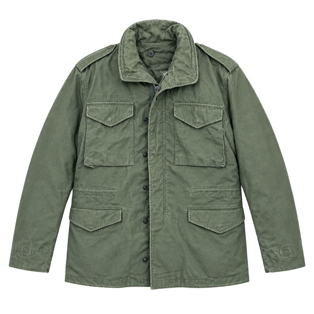 1967 US Military Aluminum Zip 2nd Pattern M-65 Field Jacket Small-Reg w/ Liner 1