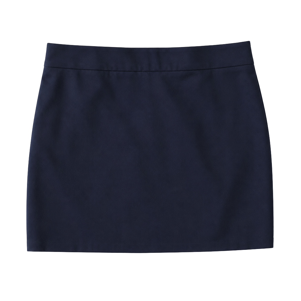 INC International Concepts Navy Blue Ponte Knit Mini Skirt - Size 16 1