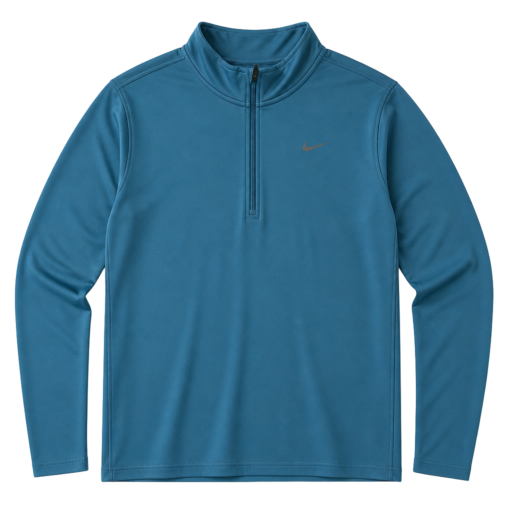 Nike Running Dri-Fit 1/4 Zip Pullover Blue 2XL 1