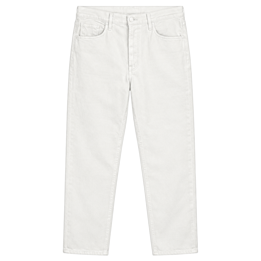 Mother Denim Jeans Size 34 White Straight Leg 1